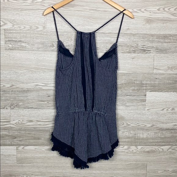 Rip Curl Navy Fringe Romper - Picture 10 of 12